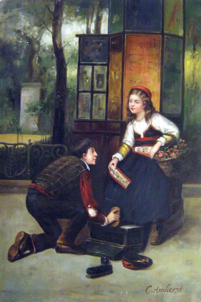 Fair Exchange. The painting by Henry Mosler
