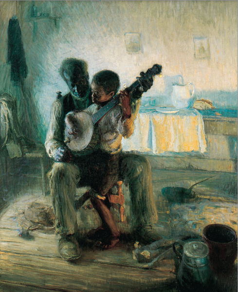 Banjo Lesson. The painting by Henry Ossawa Tanner