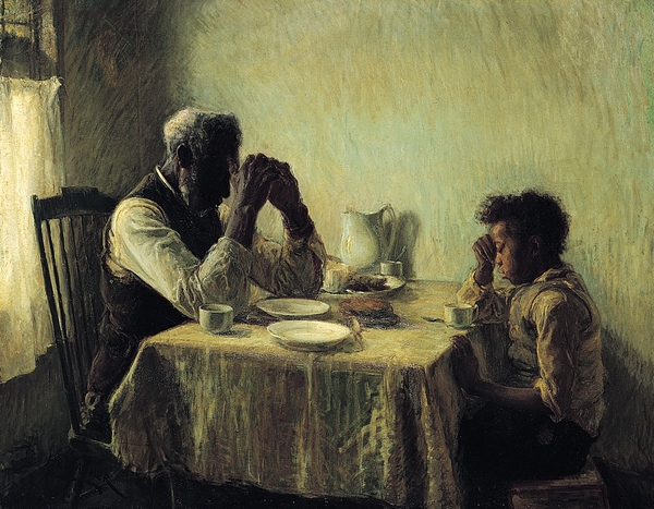 The Thankful Poor. The painting by Henry Ossawa Tanner