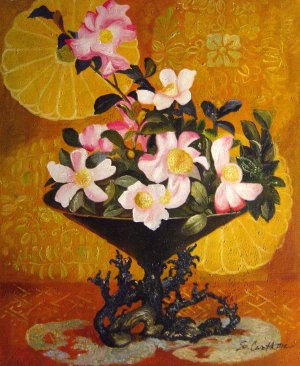 Reproduction oil paintings - Henry Roderick Newman - Sazanqua, Wild Tea - Yokohama
