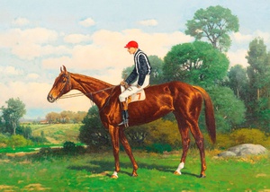 Reproduction oil paintings - Henry Stull - Poetess, Winner of the Alabama Stakes
