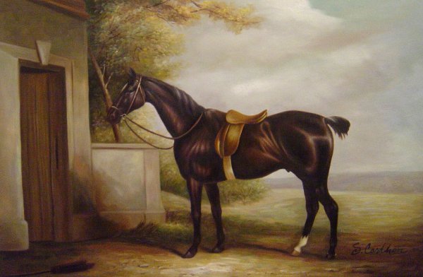 Portrait Of Buckle, First Lord Chesham&#39s Hunt. The painting by Henry Thomas Alken
