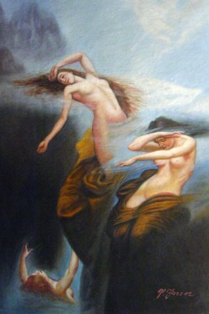 Herbert Draper, Clyties Of The Mist, Painting on canvas