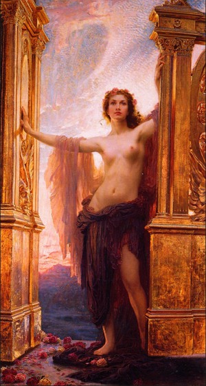 Herbert Draper, The Gates of Dawn, Painting on canvas