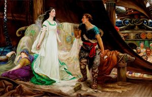 Herbert Draper, Tristan and Isolde , Painting on canvas