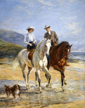 Famous paintings of Horses-Equestrian: A Pleasant Company