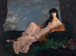 Ignacio Zuloaga, Condesa Mathieu de Noailles, 1913, Art Reproduction