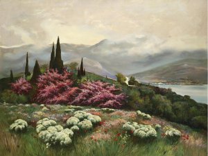 Iosif Evstafevich Krachkovsky, View of Yalta, Art Reproduction