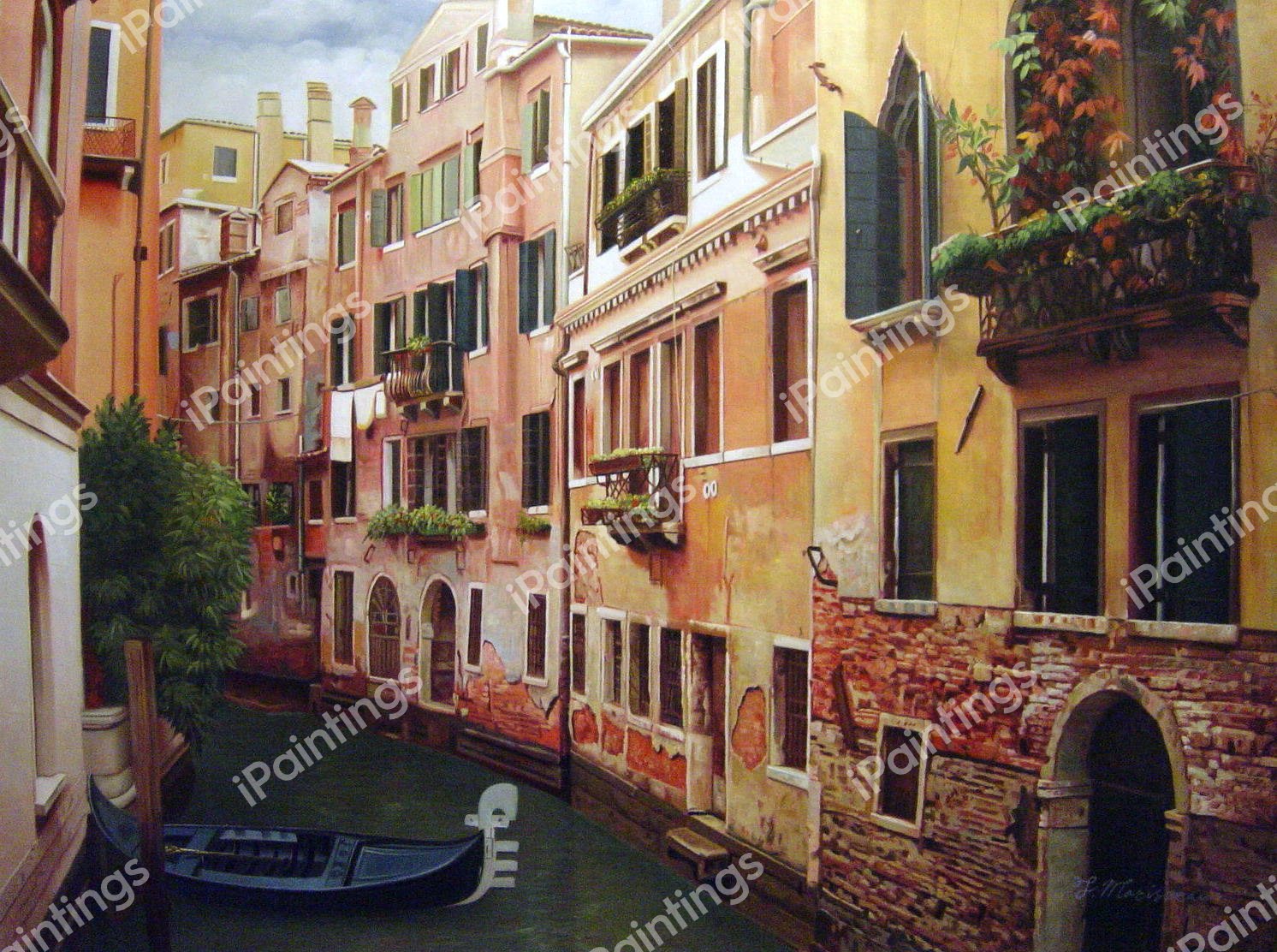 A Beautiful Morning In Calle, Venice. The painting by Our Originals
