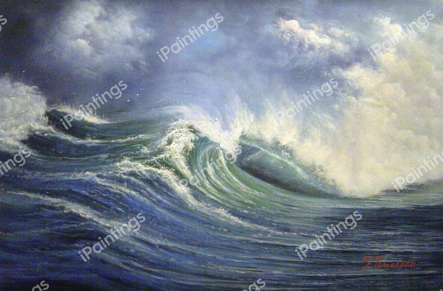 A Magnificent Wave. The painting by Our Originals