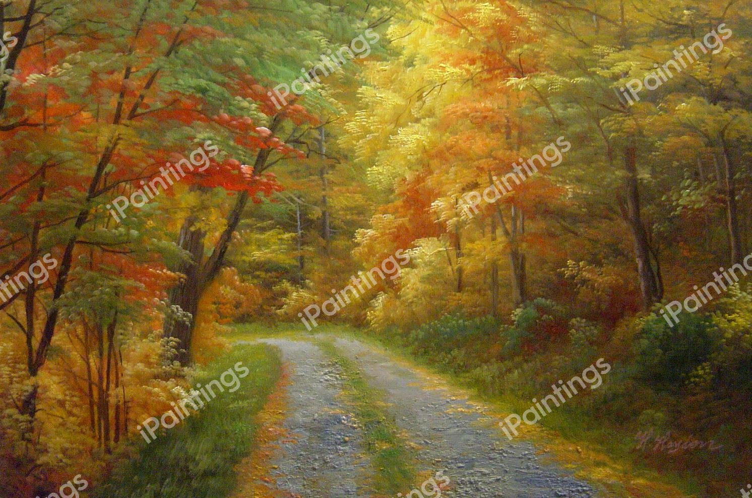 A Palette Of Colorful Fall Foliage. The painting by Our Originals