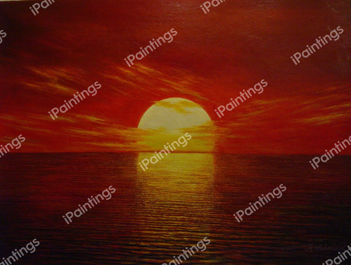 A Spectacular Sunset. The painting by Our Originals