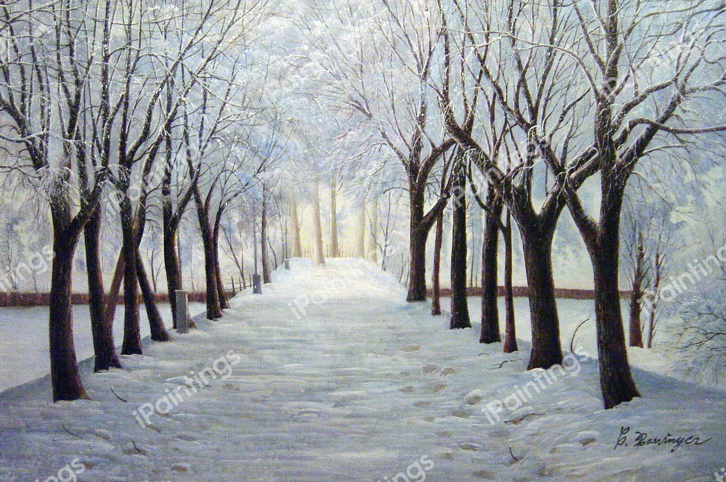 A Winter Wonderland. The painting by Our Originals