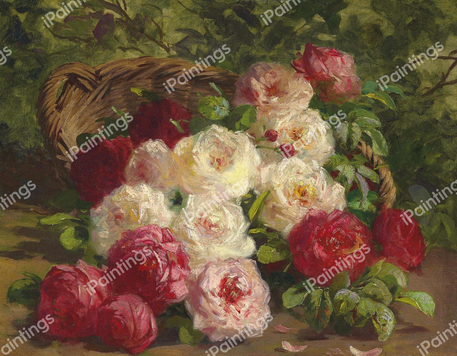Still Life with Roses II. The painting by Abbott Fuller Graves
