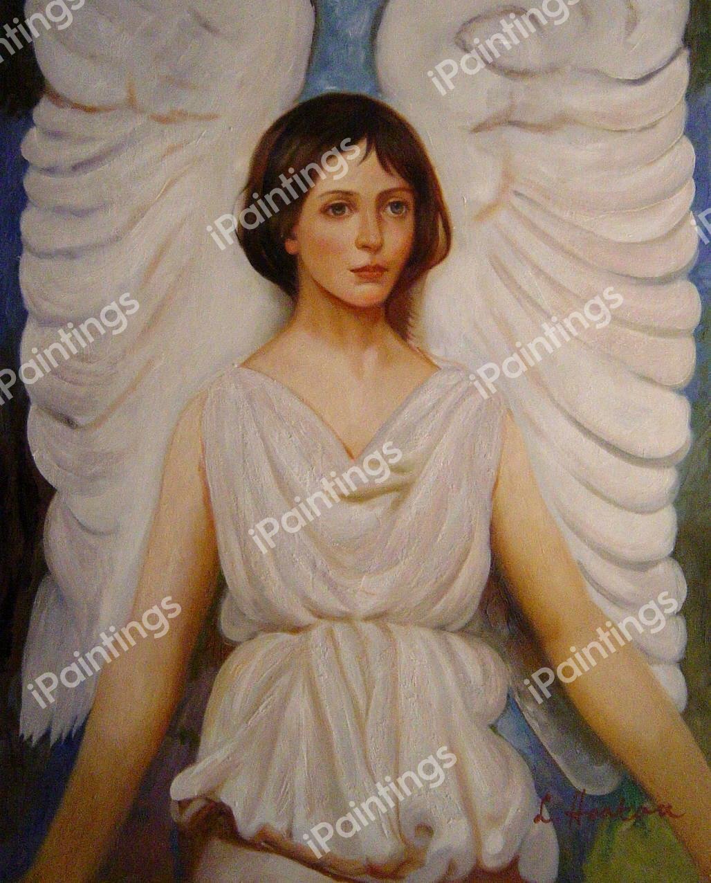 Angel. The painting by Abbott Handerson Thayer