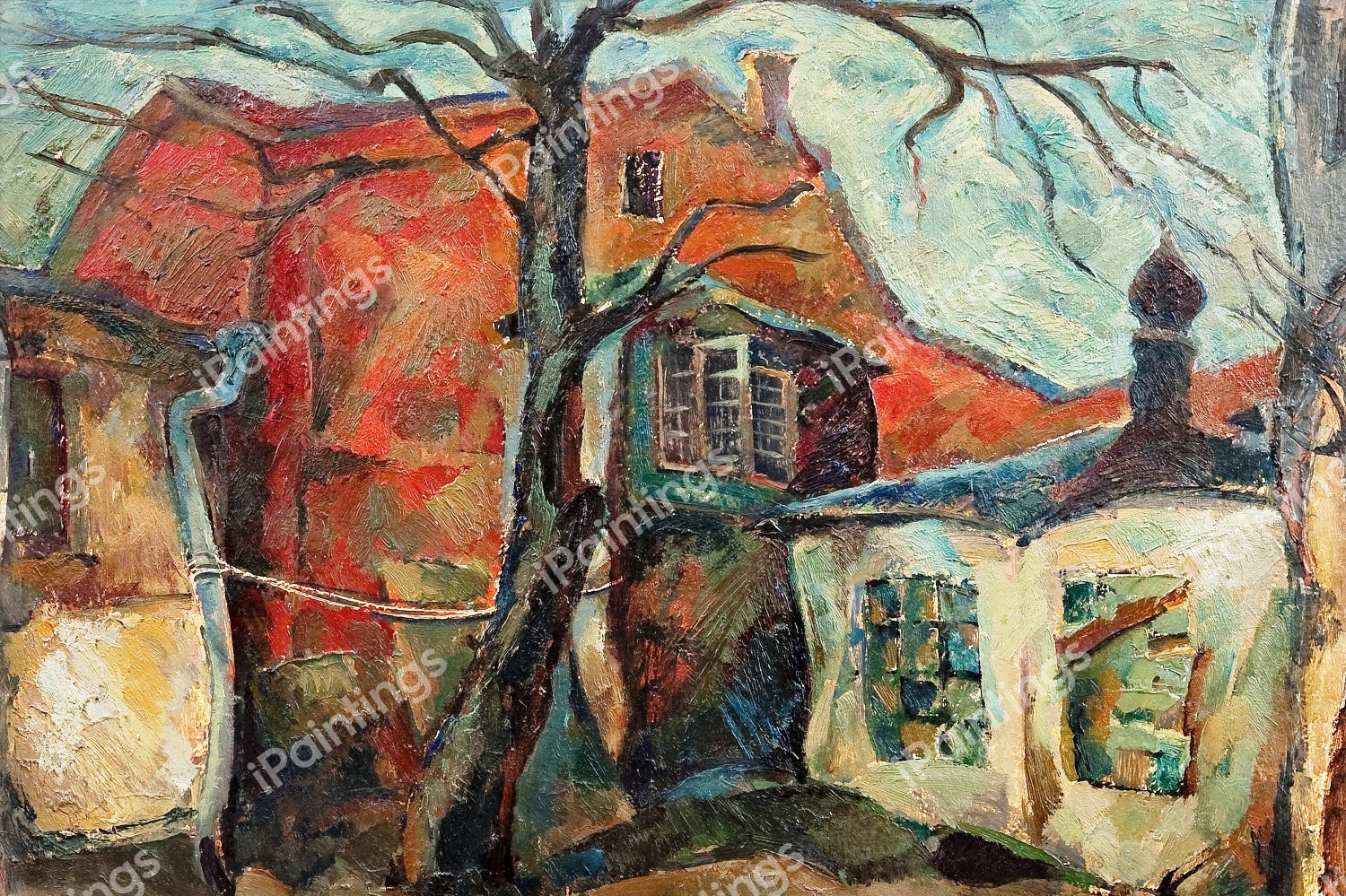 Autumn Day. The painting by Abraham Manievich