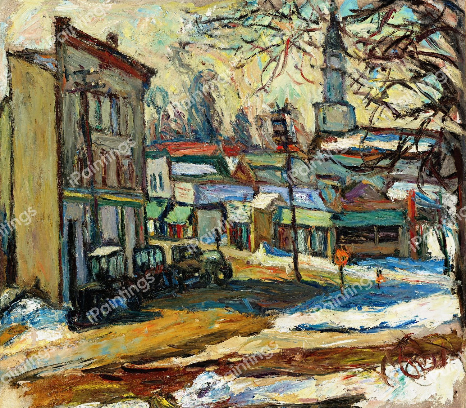 Bridgeport. The painting by Abraham Manievich