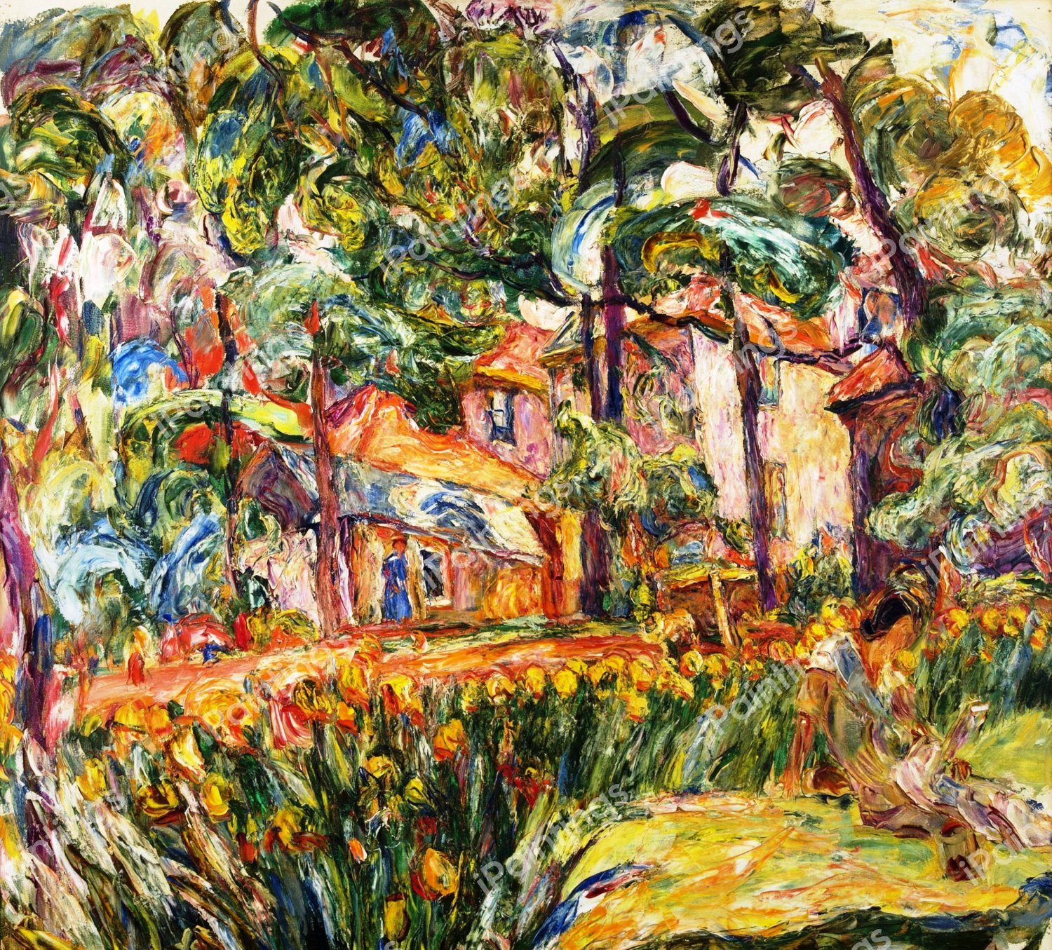 Summer in the Garden. The painting by Abraham Manievich