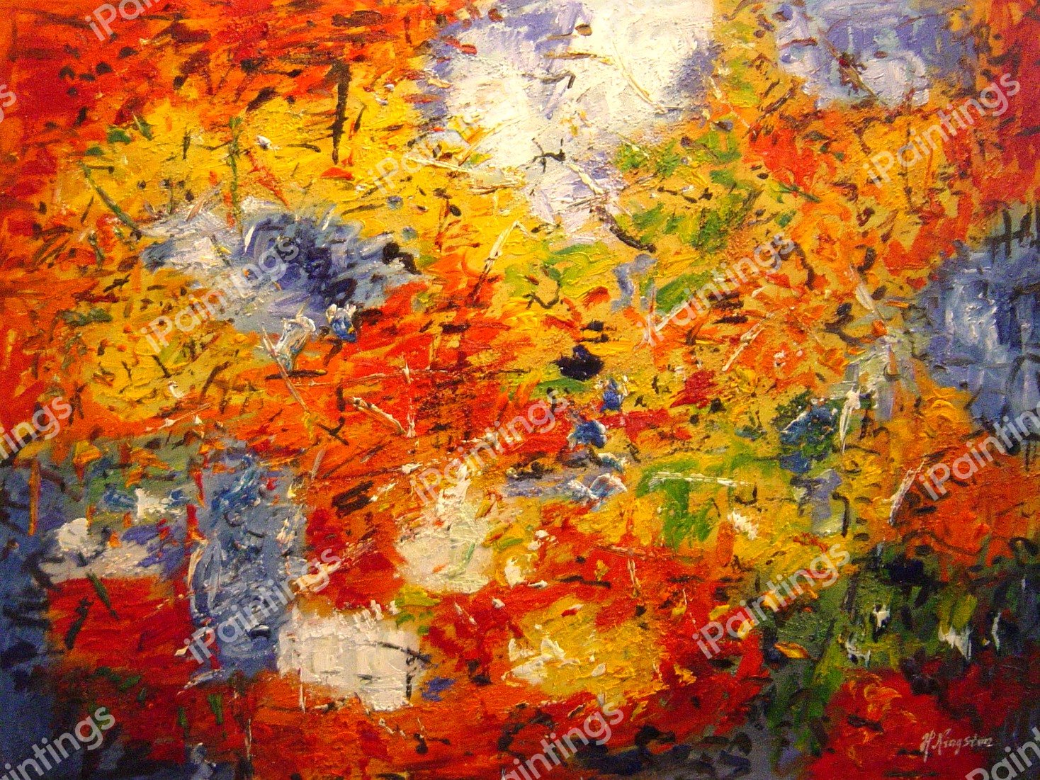 Abstract Montage. The painting by Our Originals