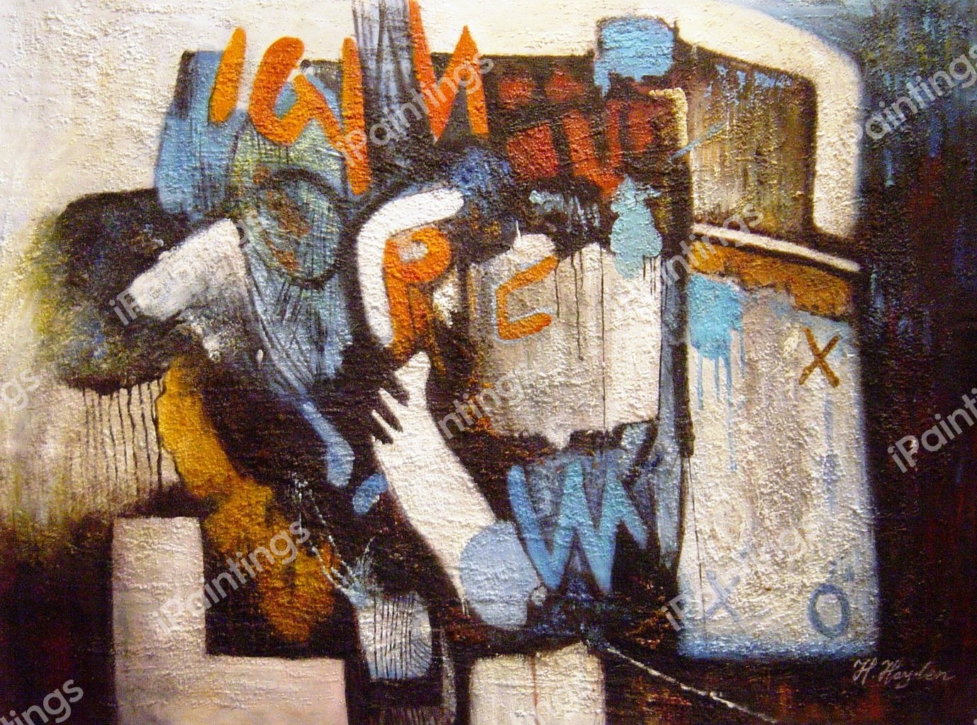 Abstract Signs. The painting by Our Originals