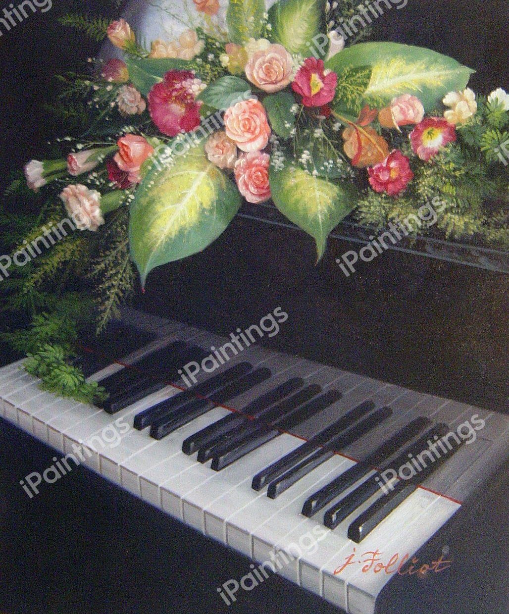 Accolade For The Pianist. The painting by Our Originals