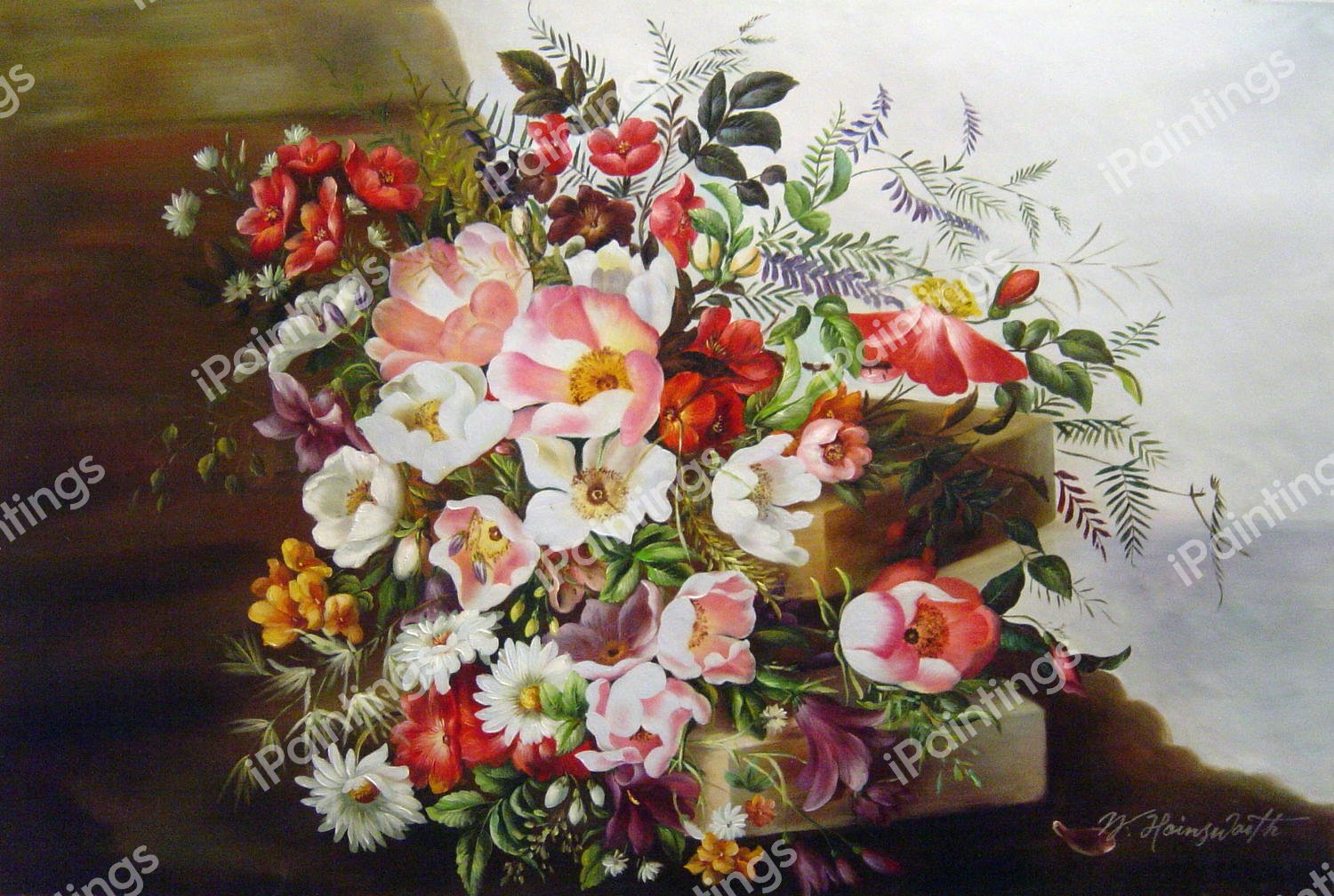 Wildflowers. The painting by Adelheid Dietrich