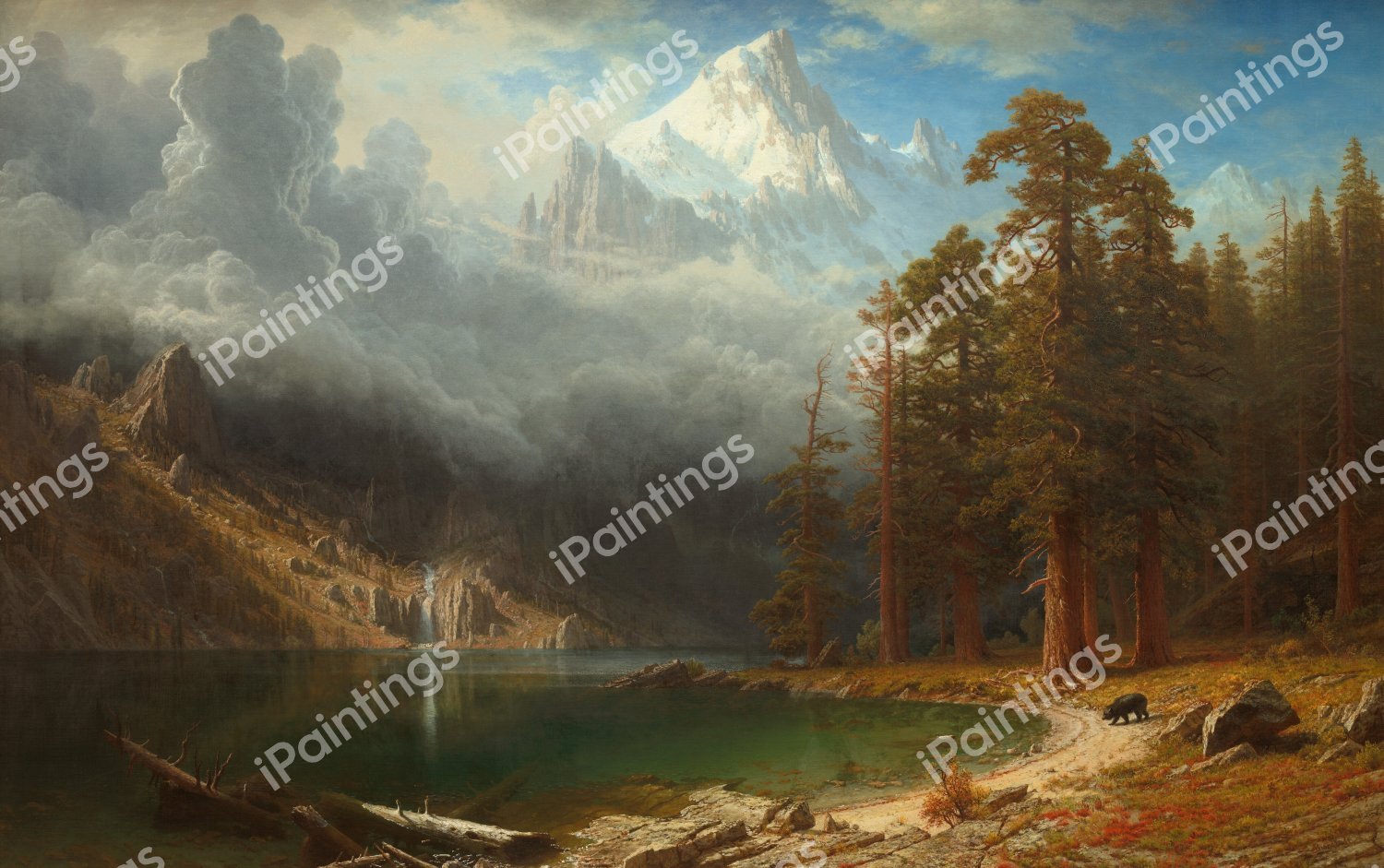 At Mount Corcoran. The painting by Albert Bierstadt