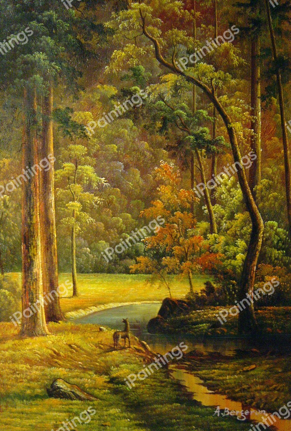 Dogwood. The painting by Albert Bierstadt