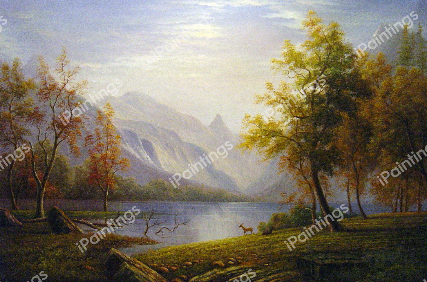 Valley In Kings Canyon. The painting by Albert Bierstadt