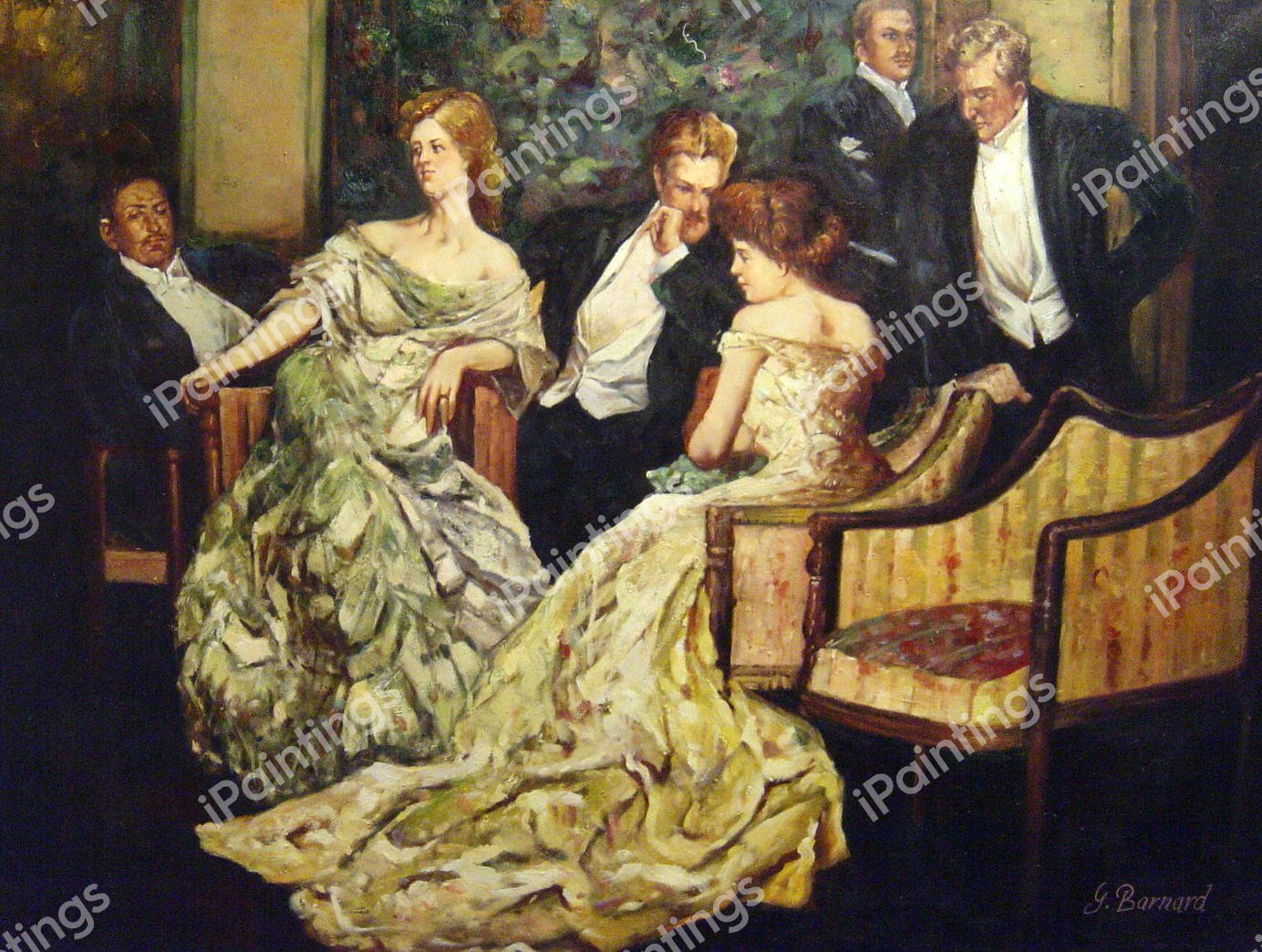 Three Is A Crowd. The painting by Albert Wenzell