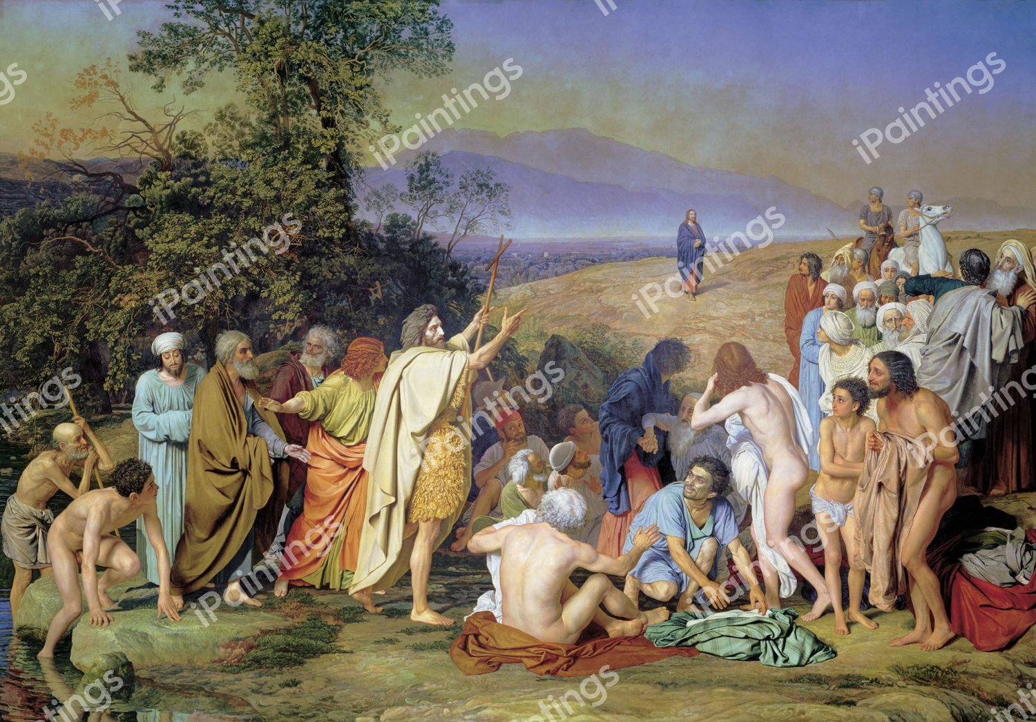 The Appearance of Christ before the People. The painting by Alexander Andrejewitsch Iwanow