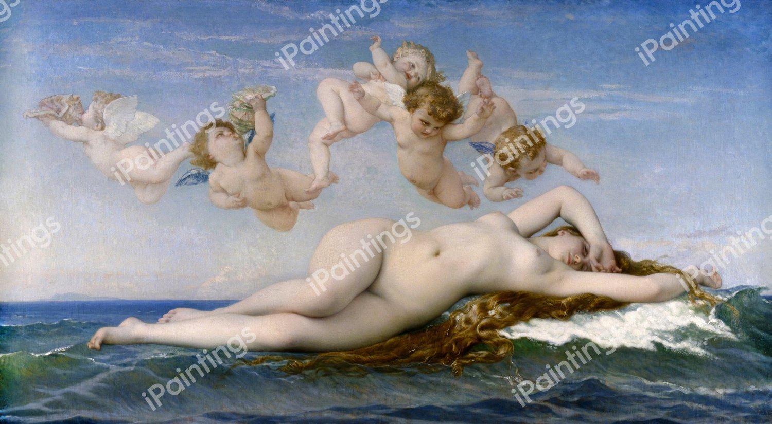 Birth of Venus. The painting by Alexandre Cabanel