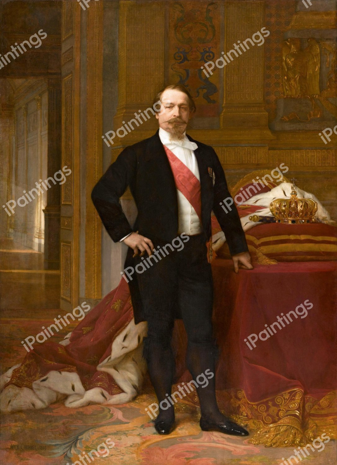 Napoleon III. The painting by Alexandre Cabanel
