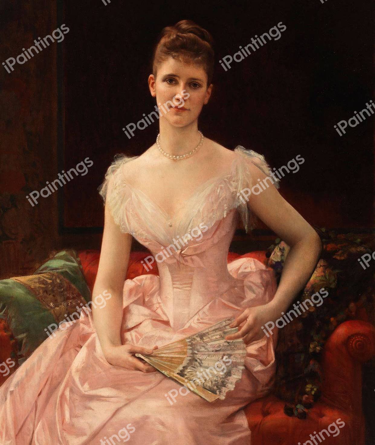 Olivia Peyton Murray Cutting. The painting by Alexandre Cabanel