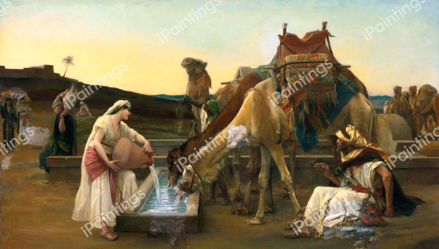 Rebecca and Eliezer. The painting by Alexandre Cabanel