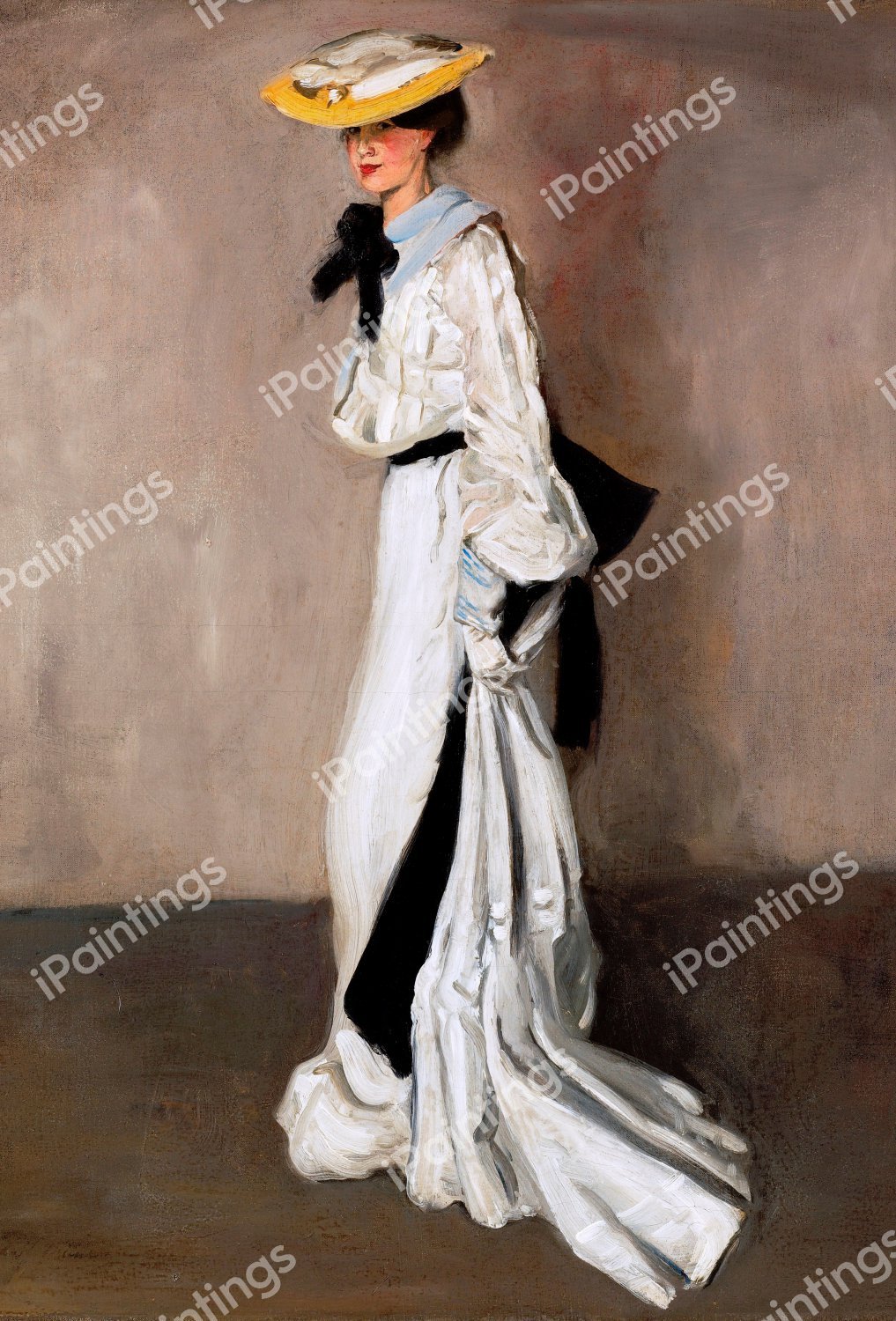 The Lady in White. The painting by Alfred Henry Maurer