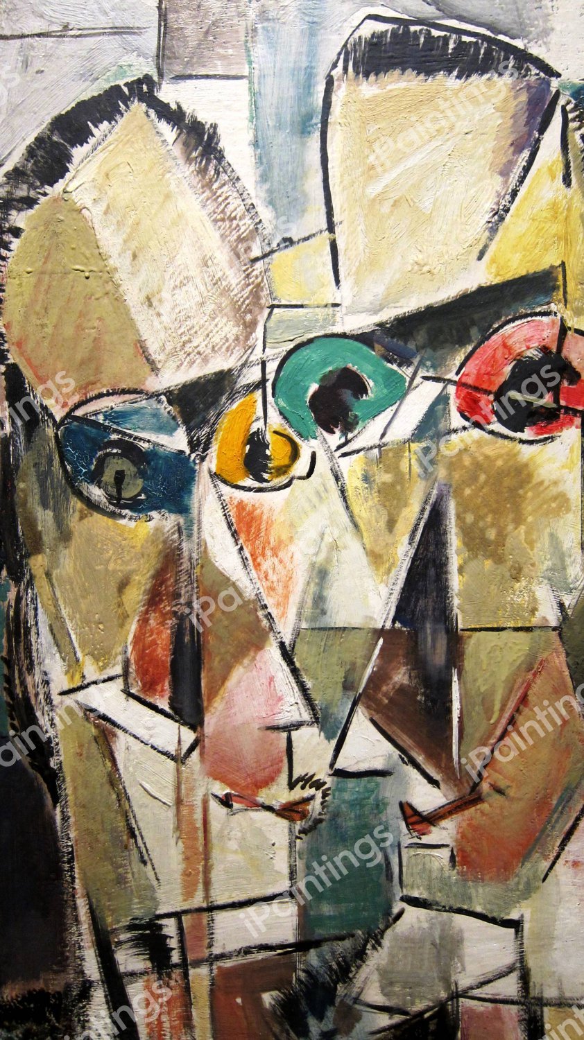 Two Heads. The painting by Alfred Henry Maurer