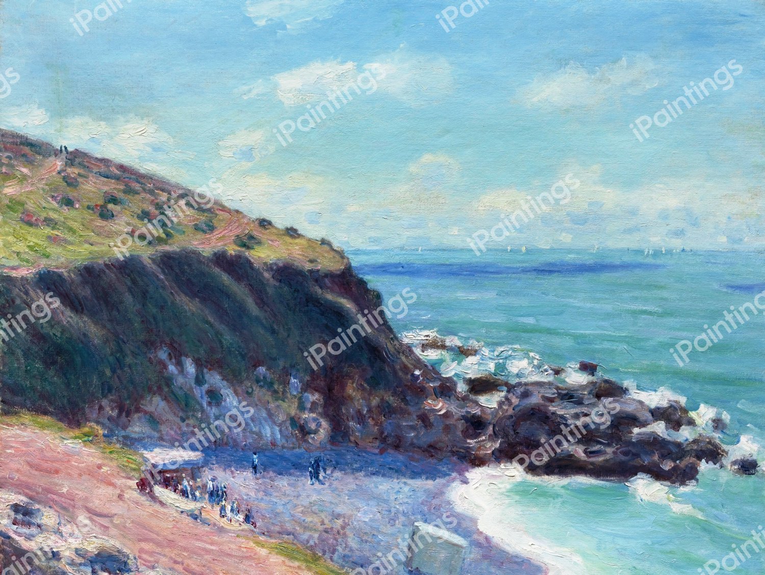 Lady's Cove, Langland Bay, Le Matin. The painting by Alfred Sisley