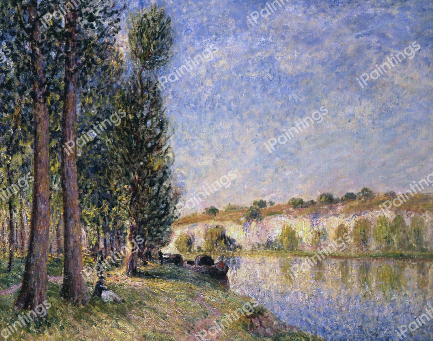 Le Loring in Moret. The painting by Alfred Sisley
