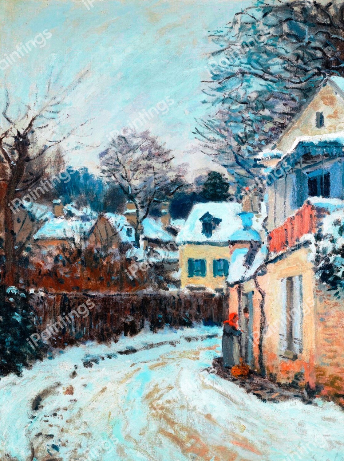 Route a Louveciennes. The painting by Alfred Sisley