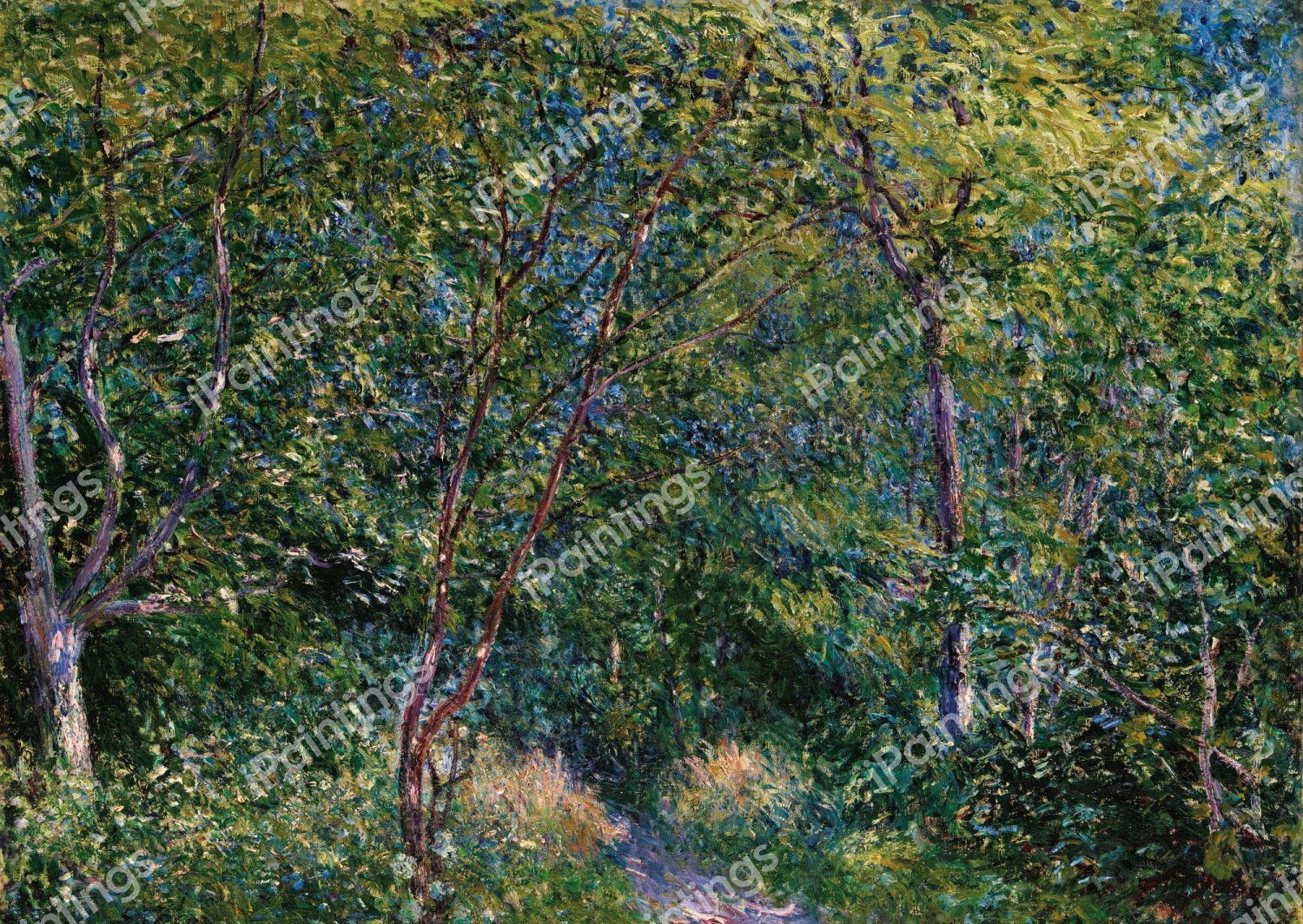 Sous-Bois. The painting by Alfred Sisley