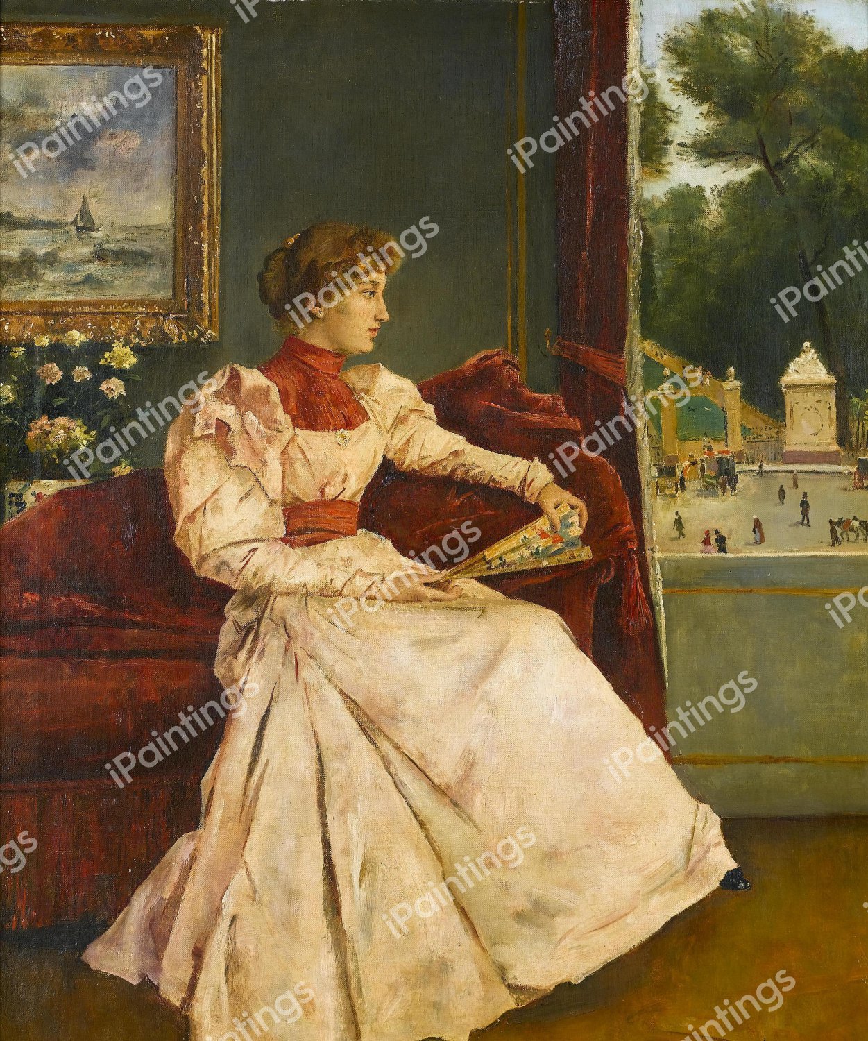 Chez Soi. The painting by Alfred Stevens