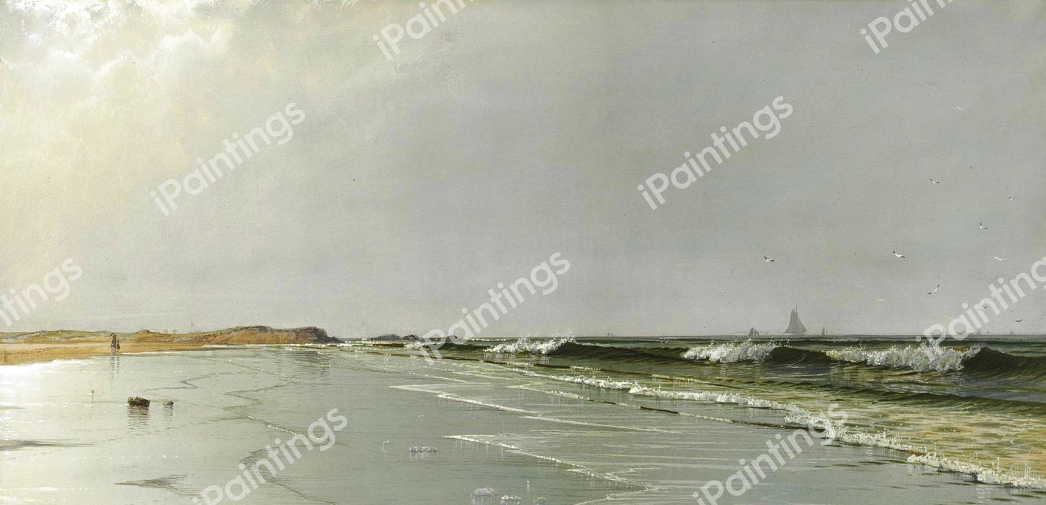 Beach at Little Boar's Head. The painting by Alfred Thompson Bricher
