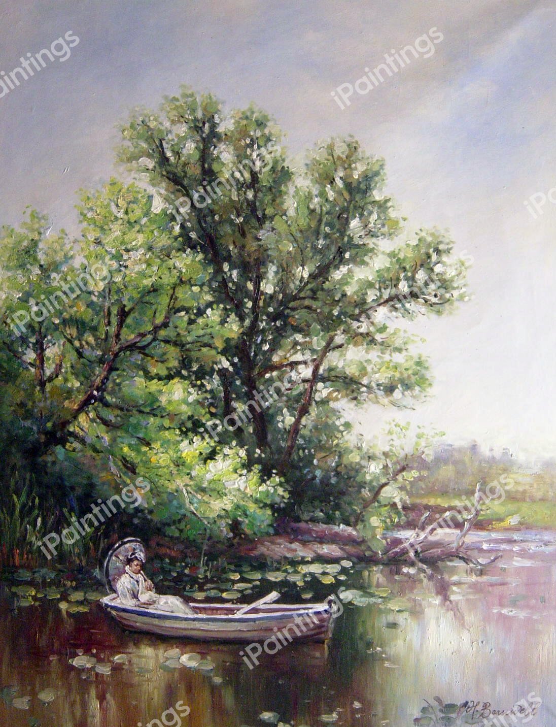 Drifting. The painting by Alfred Thompson Bricher