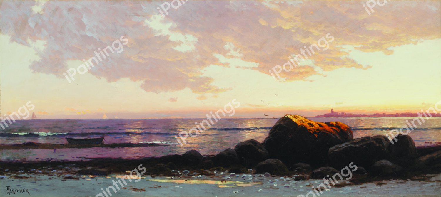 Point Judith. The painting by Alfred Thompson Bricher