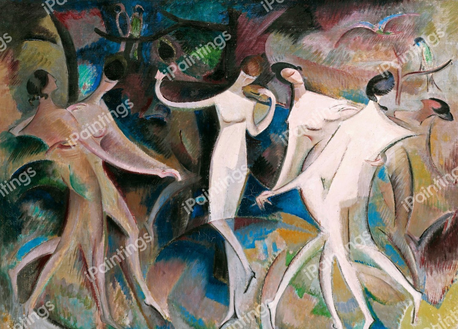 Beauties' Fancy. 1918. The painting by Alice Bailly