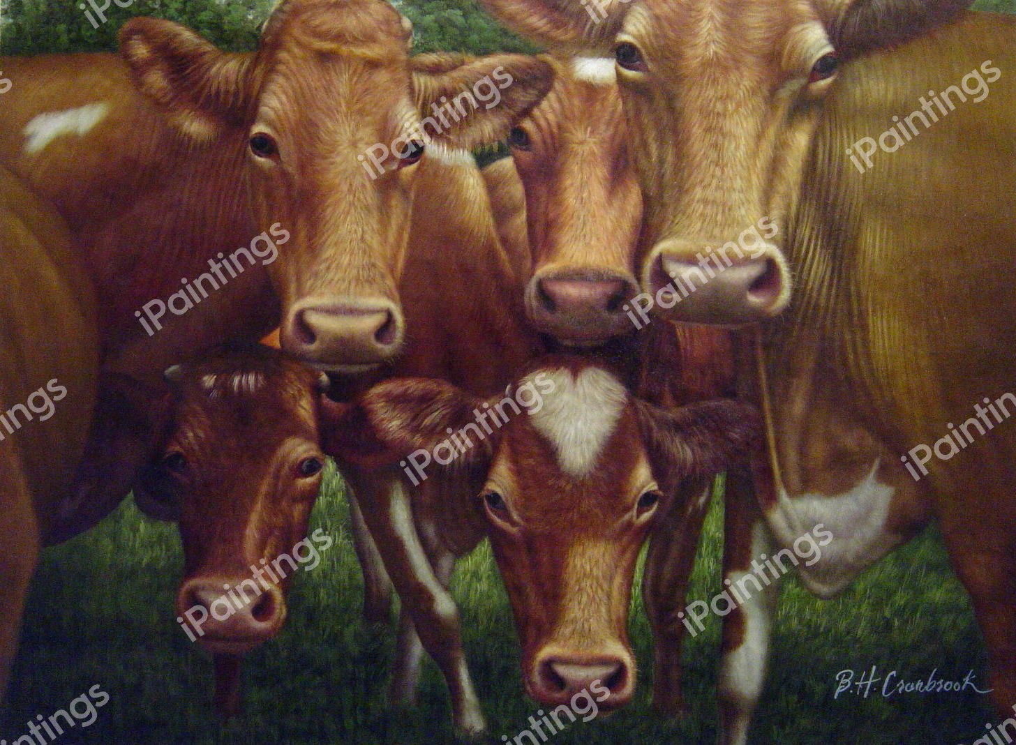 All Eyes Are On The Farm. The painting by Our Originals