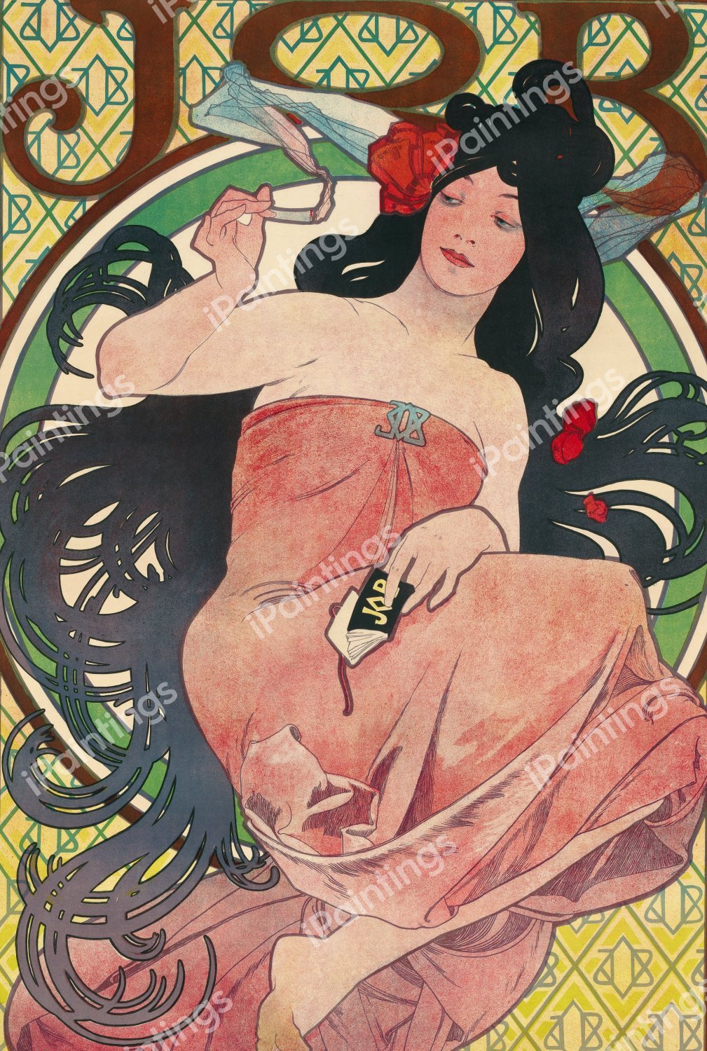 Job, 1896. The painting by Alphonse Mucha