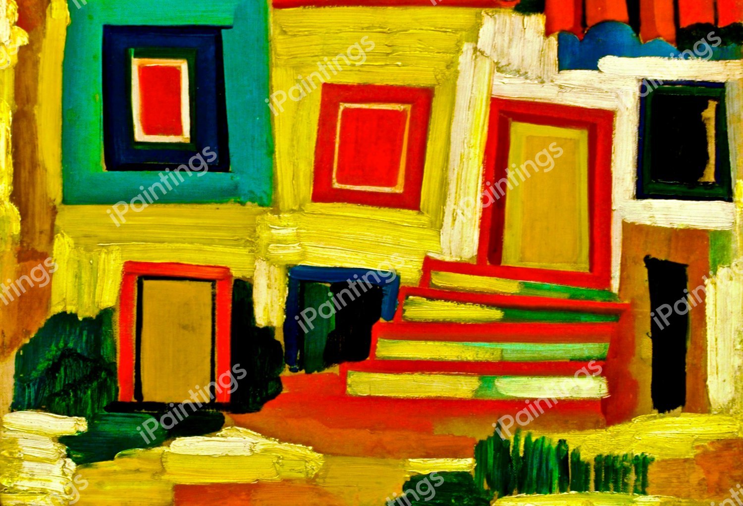 The Little Bright House. The painting by Amadeu De Sousa Cardoso