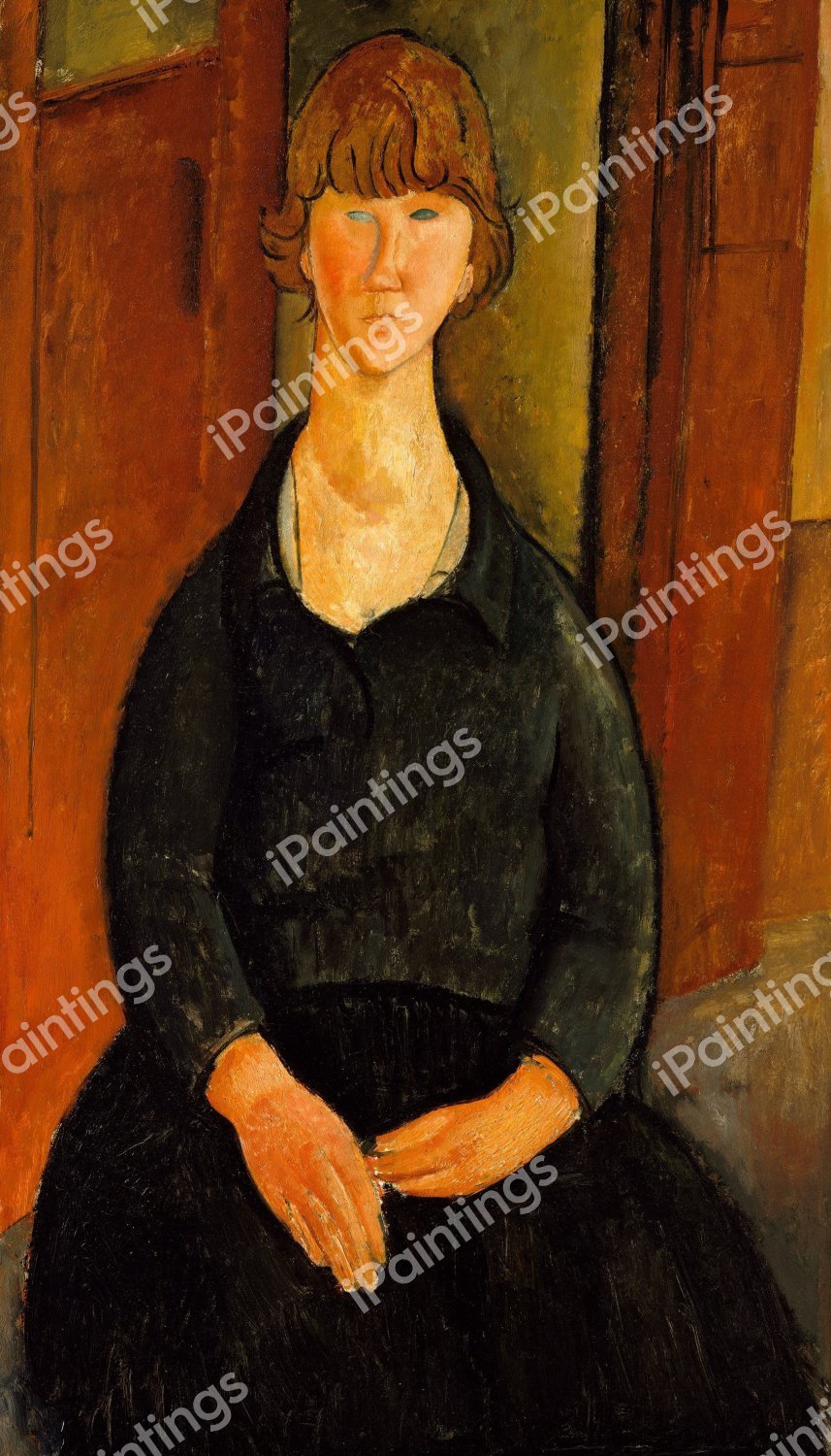 Flower Vendor. The painting by Amedeo Modigliani